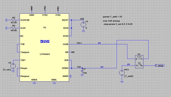 Modelado de módulos termoeléctricos en LTspice.