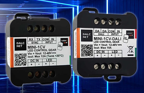 Controladores de iluminación MINI-1CV y MINI-1CV-DALI