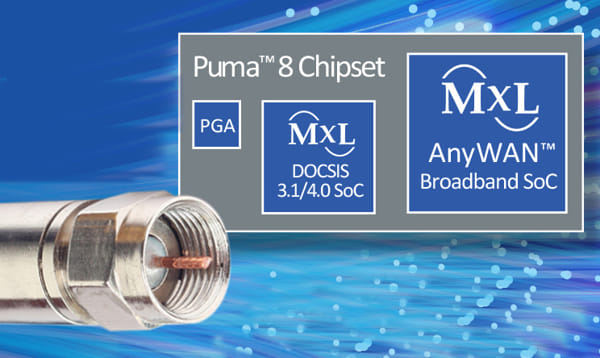 Puma 8 Plataforma SoC de cable módem y puerta de enlace DOCSIS 4.0
