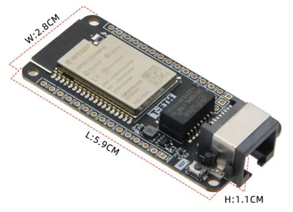 Placa ESP32 T-ETH-Lite ESP32-S3