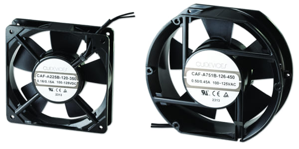 Ventiladores de CA en diversas configuraciones