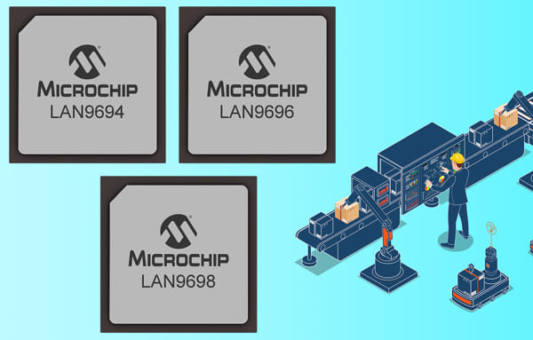 Switches Ethernet LAN969x con anchos de banda entre 46 y 102 Gbps