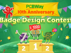 PCBWay te invita a diseñar la insignia de su décimo aniversario