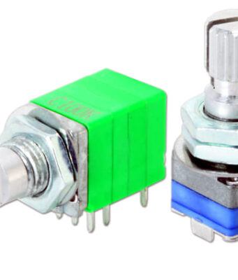 Potenciómetros rotativos PTN09X y PTN09SX